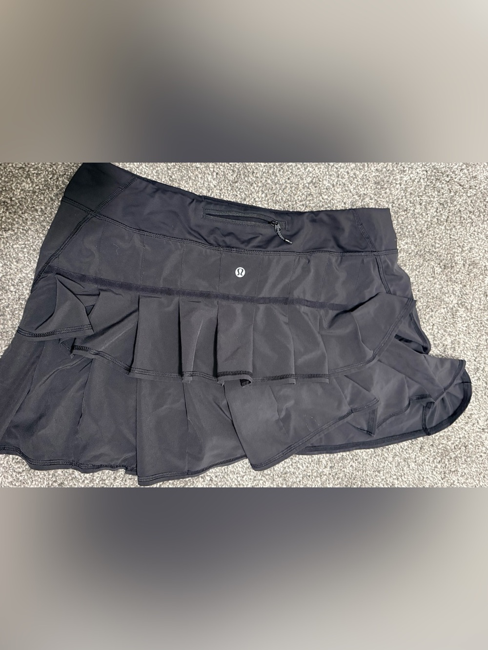 lululemon athletica Black Layered Pleated Tennis Skirt